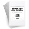 HYARUAT Silver Comic Book Boards – 100 Pack, Acid-Free White