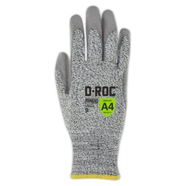 Magid D-ROC Level A4 Cut Resistant Gloves, 24 Pair, Firm Grip Gloves for Work, Size 9/L (GPD534)