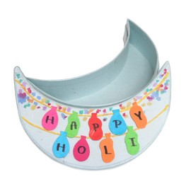 SURPRISE SOMEONE Eco Friendly Holi (Holi Baloon Theme) Hand Made Empty Gift Box in Moon Shape