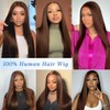 Tuziyi Brown Lace Front Wigs Human Hair Glueless Wear and