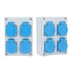 European Wall Socket 4P IP44 Waterproof Building Power Distributor for