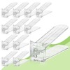 MOOKNAT Clear Shoe Slot Organizer, 12 Pack Adjustable Shoe Slots