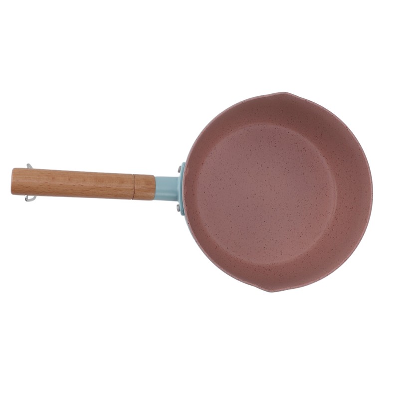 Wooden Handle Milk Pot Aluminum Alloy Multifunctional Flat Bottomed Noodle