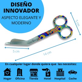 Professional Tip Nurse Scissors - Nurse Scissors - Emergency Supplies - Other Colours Available (Multi-Colour)