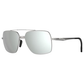 BEX® SUNGLASSES WING FULL METAL FRAME LIFESTYLE SUNGLASSES - 4 COLORWAYS. (Matte Silver/Gray/Silver)