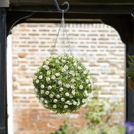 Topiary White Rose Ball