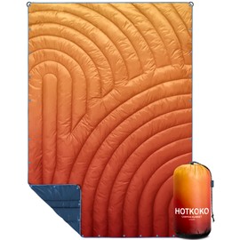 Hotkoko Camping Blanket,Puffy Blanket Lightweight Packable Camping Blanket Outdoor Blanket for Camping,Traveling, Stadium, Hiking, Picnics