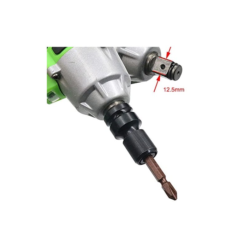 YDHfdc 2pcs 1/2 Square Drive to 1/4 Hex Shank Socket