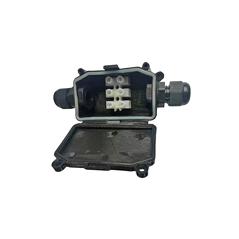 Pro Elec PEL01159 Waterproof Junction Box with Terminal Block, Black,