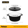 Velaze 7.5 QT Dutch Oven Pot with Lid, Enameled Cast