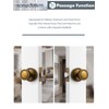 SORWDUERM 2 Pack Antique Brass Bronze Door Knobs Passage Door
