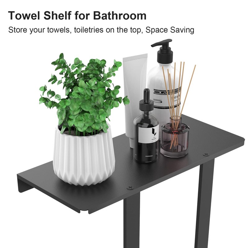 Towel Racks for Bathroom, Towel Rack with Shelf and 3