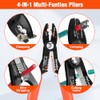 Valuemax Herramienta pelacables 4 en 1, pelacables, crimpadora de cables,