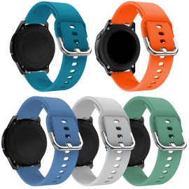 LeyuBand 5 Pack 20mm Silicone Bands Compatible with Gizmo 3 2 1/Gabb 3e 3 2 1/Sync UP/Cosmo Jr Track