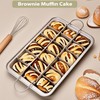 Brownie Pan Brownie Tin Tray with Dividers - 18 Slot
