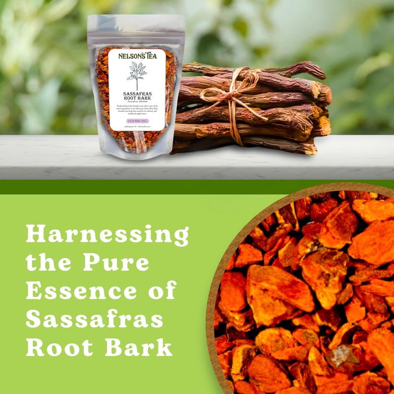Nelson’s Tea - Sassafras Root Bark Cut & Sifted -
