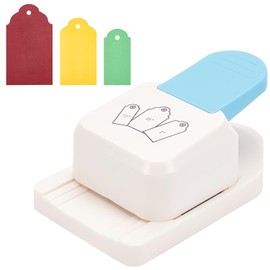 Perforadora de Etiquetas, 3 en 1 Perforadora Redondeadora de Esquinas, Redondas Tag Punch Scrapbooking Cutter DIY Hole Puncher para Tarjetas de Felici