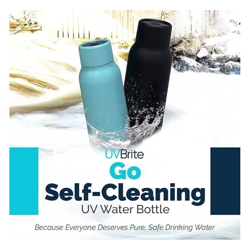 UVBrite TT-B02 96991-CHN-1 Self Cleaning Water Bottle Sterilization 18.6 Oz