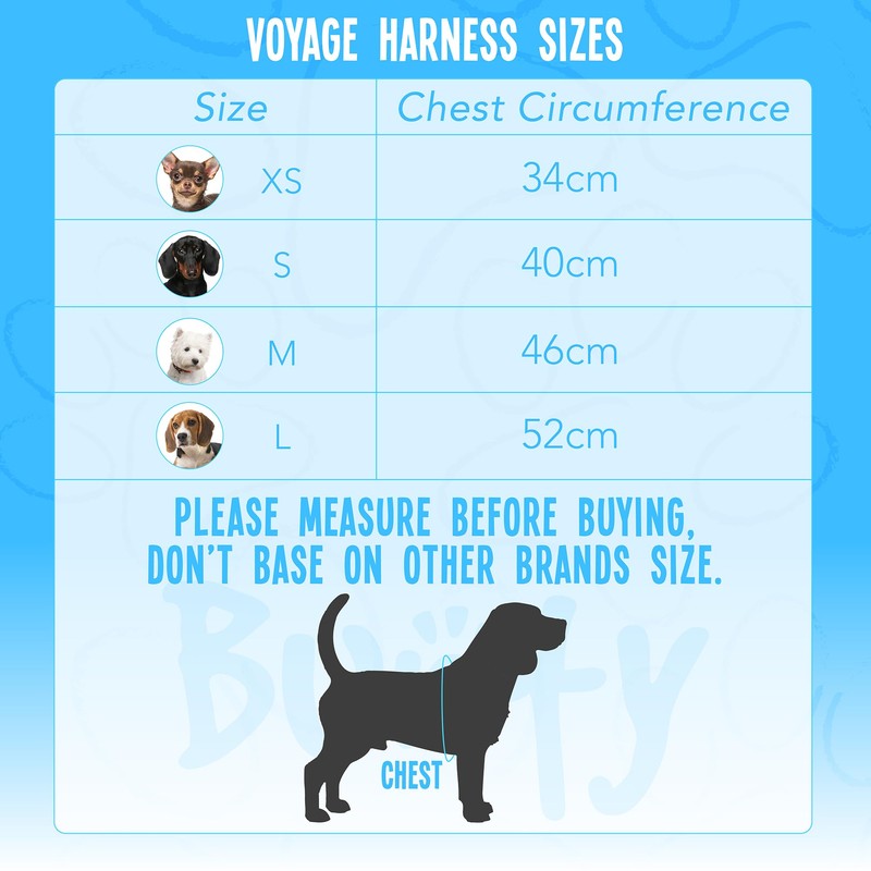 Bunty Dog Harness X-Small Dog - Lightweight Durable Design, Breathable