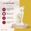 Pearl Cat Urn for Ashes, Pet Cremation Urn, Pet Memorial