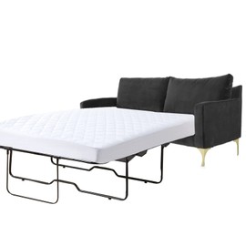 Waterproof Sleeper Sofa Full Mattress Protector Pad 54x72 for Pull out Sofa Bed Quilted Fitted Matress Cover up to 8 inch Deep White