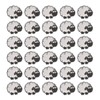 30pcs Cloth Patches Embroidered Iron On Sew On Sheep Shape