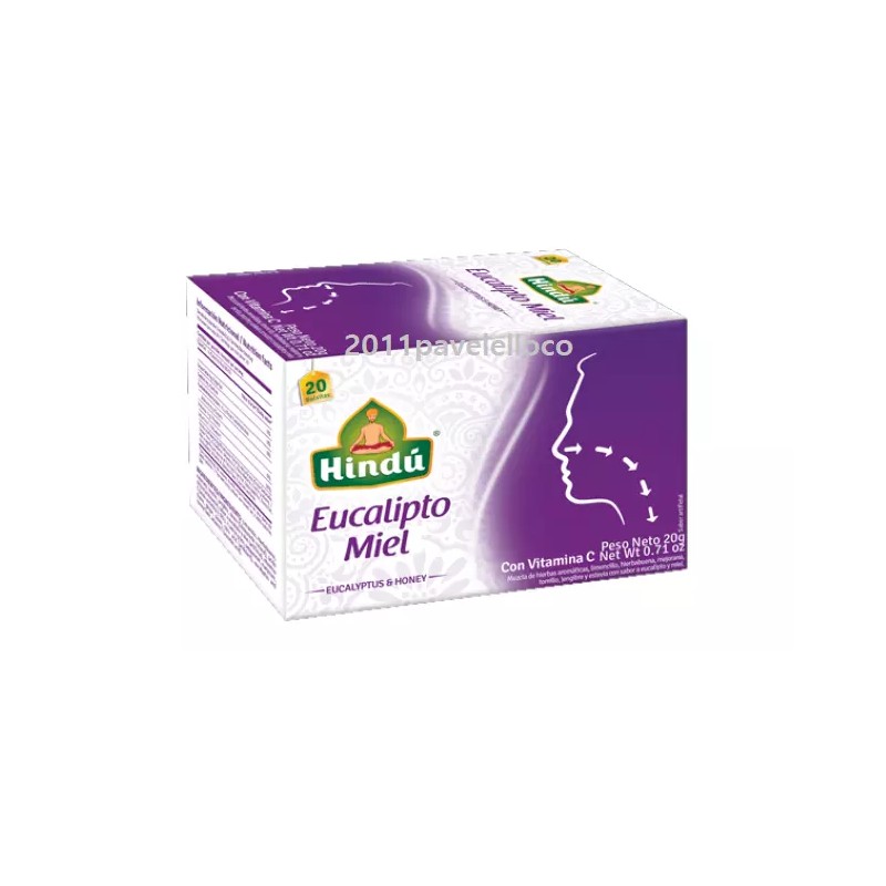 Hindu 20 tea bags Eucalyptus & Honey Tea / Te
