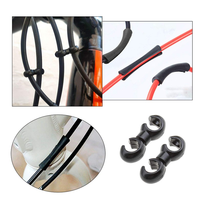 SING F LTD 10Pcs Bicycle Cable Frame Housing Protectors Guides