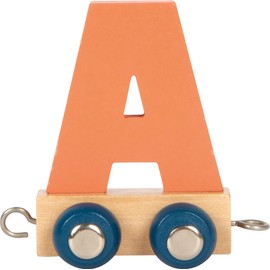 small foot Polar A 12571 Wooden Letter Train, Wooden Train Can Be Combined Individually for Decorating and Gifting