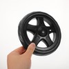 MUCKLILY Shopping Trolley Wheels 2 Pieces Rolling Laundry Trolley Wheels