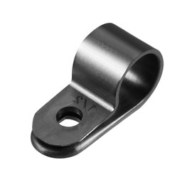 sourcing map Nylon R Type Cable Clip Organiser Cable Clips on Wire Management 12.7 mm Pack of 100