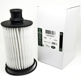 OEM Genuine Engine Oil Filter Element C2D3670 Compatible with Jaguar 2010-2024 XKR, XFR, XF, XK, XJ, XKR-S, XFR-S