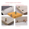 Threaded Insert Nuts, 222 Pcs Zinc Alloy D Nuts,Hexagon Socket