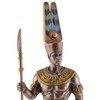 Egyptian God Amun-Re with Rod - Bronzed and Coloured by