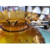 H & H NOS Vintage Amber 10" Glass Shade -