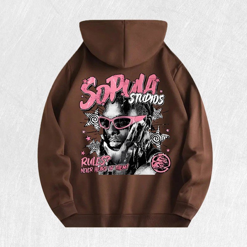 Sopula Studios Graphic Hoodie 100% Cotton US Warehouse 6 ColorsColor: