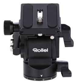 Rollei V5I Video Tripod Head for Light and Soft Movements, Ideal for Use on Monopod Tripods when Filing Moving Objects