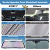 XCBYT Windshield Sun Shade for 2017-2025 Camry, Upgrade Car Shades