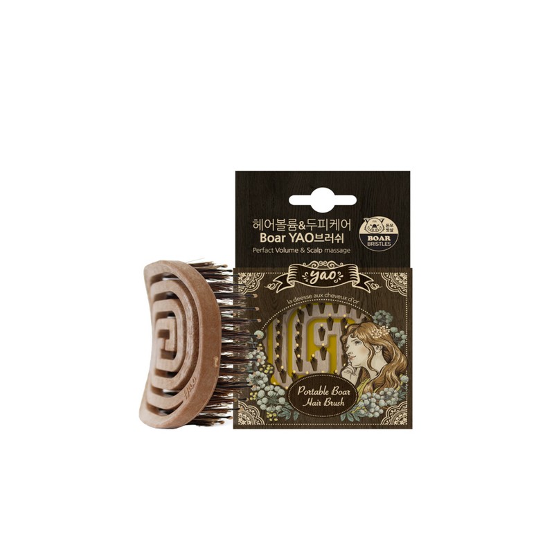 Yao 포터블우드보아 브러쉬 Portable Wood Boa Brush