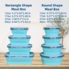Lunememo 8 Pack Collapsible Silicone Food Storage Containers with Lids,