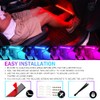 Xprite 8Pcs Car RGB LED Strip Lights, Exterior Underglow &