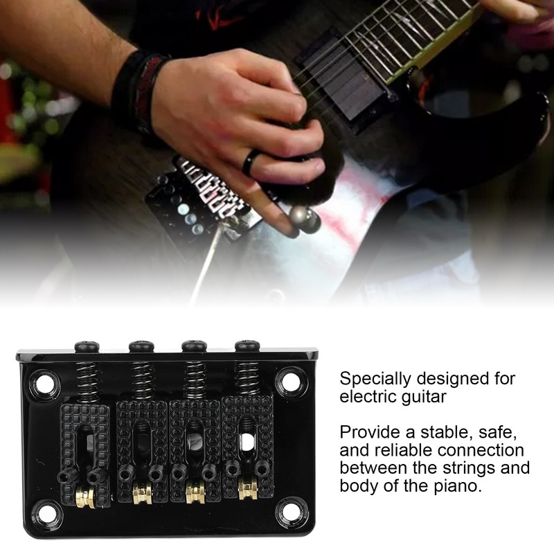 4 String Guitar Bridge Metal Enhanced Sound Stylish Electric Guitar