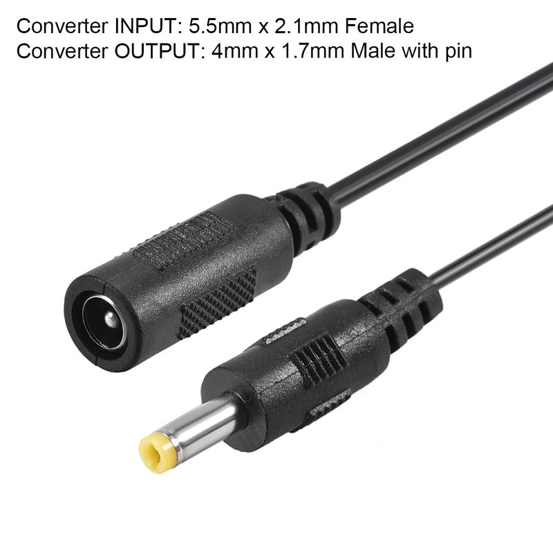 sourcing map Adapter Connector Converter 5.5 x 2.1 mm to