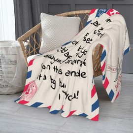 Mom Blankets Gift Birthday for Mom from Daughter Son, Dear Mom Throw Blanket for Anniversary, Mother's Day, Super Soft Flannel Throw Blankets for Christmas Valentines Day for Bed Couch (50x60)