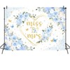 Mocsicka Miss to Mrs Bridal Shower Backdrop Boho Something Blue