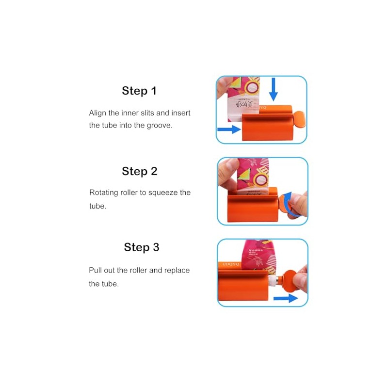 UDQYQ Tubenquetscher Tubenpresse,3-er Pack Zahnpasta Squeezer Edelstahl Sparen Zahnpasta total