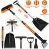 iMounTEK Extendable Ice Scraper and Snow Shovel for Car, 5-in-1