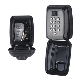 Piclafe Key Lock Box for Outside, Lock Box Wall Mounted for Keys, 12-Digit Combination Lock Box, Sturdy Waterproof Large Capacity Security Key Hiders for Outdoor, Home, Garage, Office, Warehouse