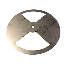 LavaLock® Stainless Steel Smoker Pinwheel BBQ fire Box Cook Chamber air Damper Pit Grill Vent (7 inch Round)