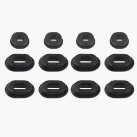 Asudaro Side Cover Sleeves, Pack of 12 Oval Rubber Side Cover Grommets Side Cover Grommet Rubber Seal Motorcycle Rubber Sides Protective Grommets Trim Screw Compatible with Cg